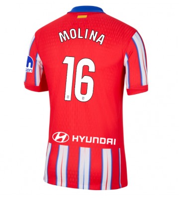 Atletico Madrid Nahuel Molina #16 Replika Hjemmebanetrøje 2024-25 Kortærmet